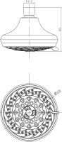 Верхний душ Lemark LM8042C