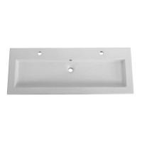 Тумба с раковиной Cezares Plane 120 bianco lucido, раковина Cezares CZR-8070-120-1-2