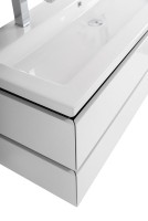 Тумба с раковиной Cezares Plane 120 bianco lucido, раковина Cezares CZR-8070-120-1-2