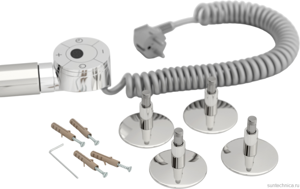 Полотенцесушитель электрический Стилье Формат 12 00512-8050 85x55 см, подключение справа, без покрытия, лесенка