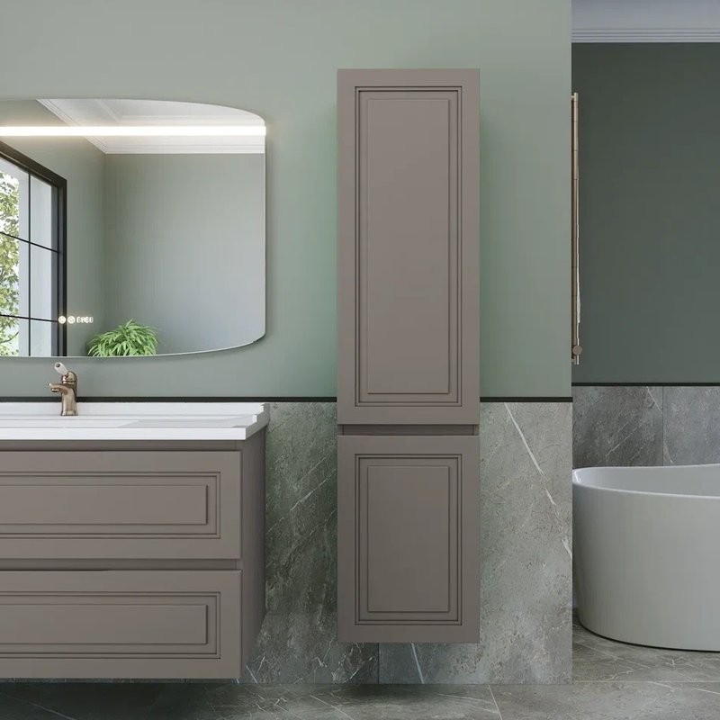 Шкаф-пенал для ванной Caprigo Wales 40 R айрон