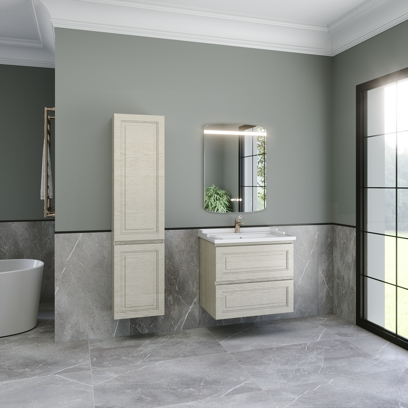 Тумба с раковиной Caprigo Wales 70 беленый дуб