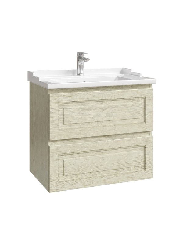 Тумба с раковиной Caprigo Wales 70 беленый дуб