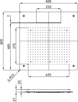 Верхний душ RGW Shower Panels SP-74 Верхний душ RGW Shower Panels SP-74