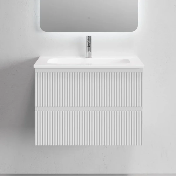 Тумба с раковиной Sancos Snob R 70 подвесная, bianco, раковина CN7031