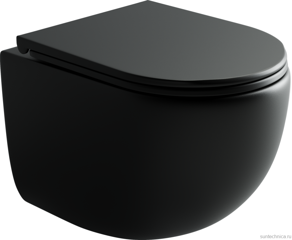 Унитаз подвесной Ceramicanova UP Rimless CN4007MB черный матовый