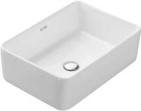 Тумба с раковиной Runo Ницца 60 темное дерево, белая, раковина Duo 40