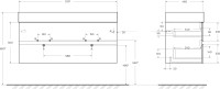 Тумба под раковину Cezares Molveno 46-120-2C-SO-2-LG 46 120 legno grigio