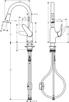 Смеситель для кухни Hansgrohe Focus M42 Focus M42 71801000 хром