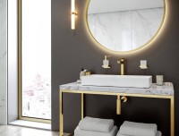 Смеситель для раковины Hansgrohe Talis E 71717990 полированное золото