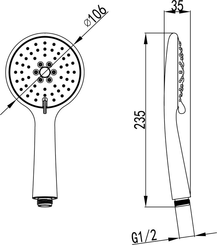Душевая лейка Lemark LM8095C