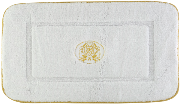 Коврик Migliore 31923 белый, окантовка золото