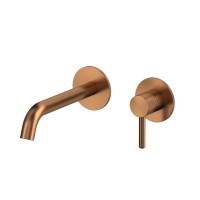 Смеситель для раковины WHITECROSS 2-Y1225CPB С ВНУТРЕННЕЙ ЧАСТЬЮ, брашированная медь