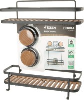 Полка Fixsen Magic 950B-2 двойная, черная, дерево