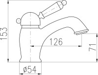 Смеситель для раковины Rav Slezak Labe L526.5CMATC черный матовый, хром