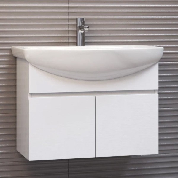 Тумба под раковину Vigo Wing 70 белая матовая