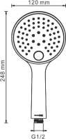 Душевая лейка Wasserkraft Sauer A207