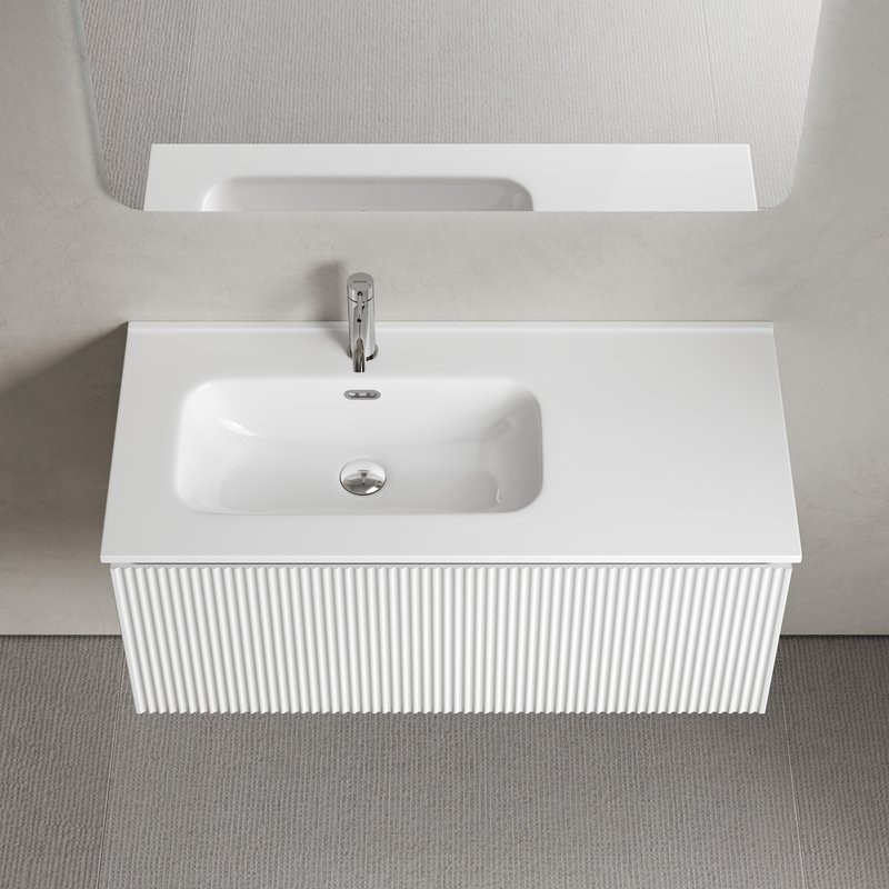 Мебель для ванной комнаты Sancos Snob R 1.0 100, L bianco