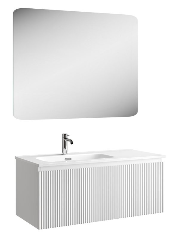 Мебель для ванной комнаты Sancos Snob R 1.0 100, L bianco