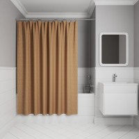 Штора для ванной IDDIS Base BG04P24i11 240х200, коричневая