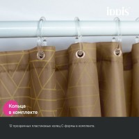 Штора для ванной IDDIS Base BG04P24i11 240х200, коричневая