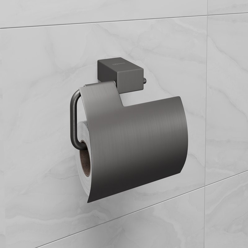 Держатель туалетной бумаги Lemark Smooth line 9726012 графит