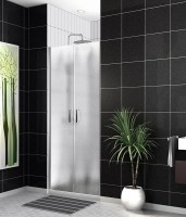 Душевая дверь в нишу BelBagno Uno UNO-B-2-90-CH-Cr стекло рифленое
