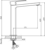 Смеситель для раковины Haiba HB615 HB11615
