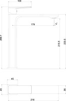 Смеситель для раковины beWash Eterne BVMM0BH447 хром