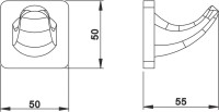 Крючок Rose RG1511H черный