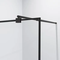 Душевая перегородка Niagara Nova NG-687-90 BLACK 90x195 профиль черный, стекло прозрачное