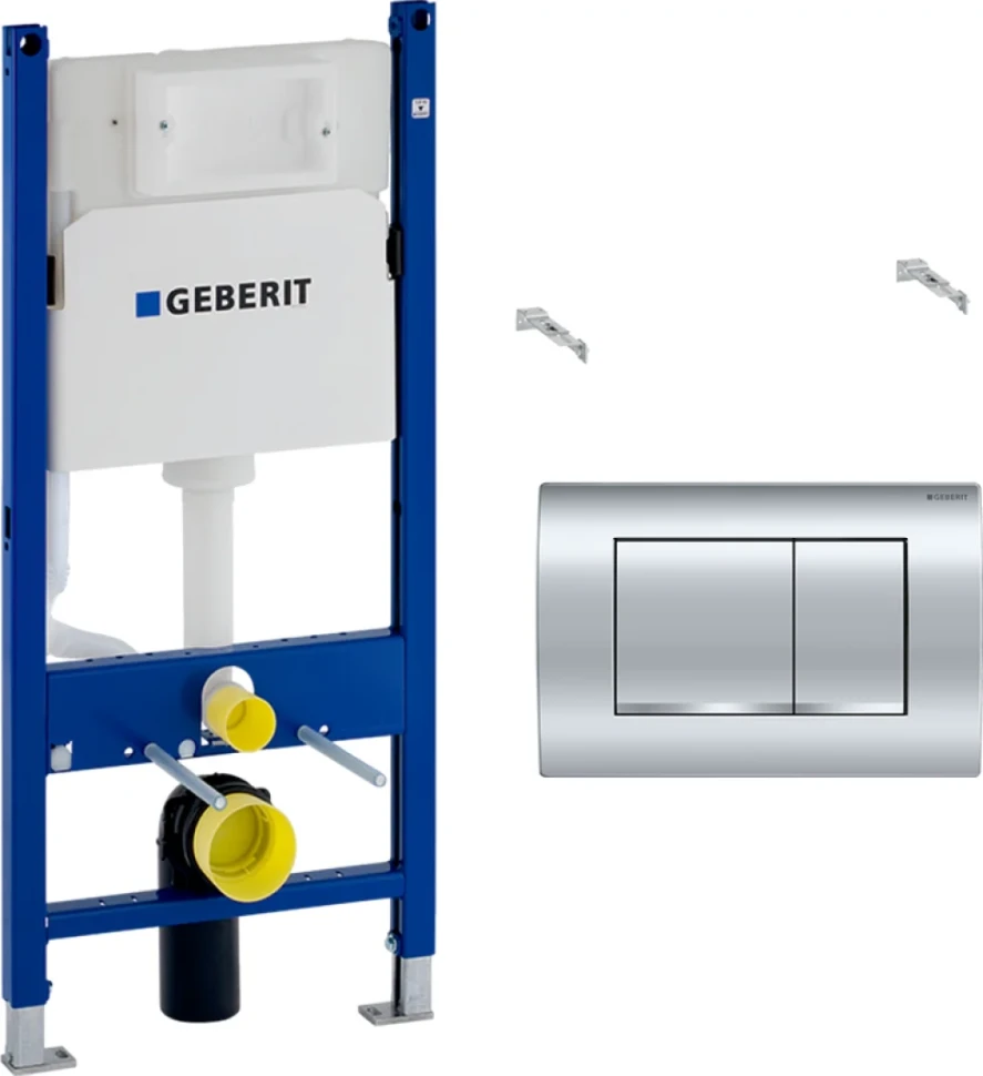 Комплект Унитаз подвесной Ceramicanova Forma CN3011 с микролифтом + Звукоизоляция Geberit + Инсталляция Duofix Delta 458.163.21.1 с кнопкой смыва, хром
