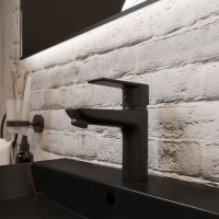 Смеситель для раковины Kludi Pure&Style 402923975 черный матовый