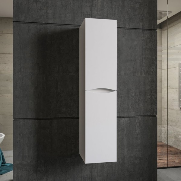 Шкаф пенал для ванной Бриклаер Вега белый