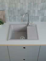 Мойка кухонная Domaci Болонья М-150-006 светло-серая Мойка кухонная Domaci Болонья М-150-006 светло-серая