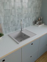 Мойка кухонная Domaci Болонья М-150-006 светло-серая Мойка кухонная Domaci Болонья М-150-006 светло-серая