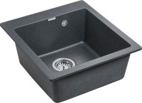 Комплект Мойка Paulmark Kante 45 PM104651-DG графит + Измельчитель Bone Crusher BC 810-SL Slim Line
