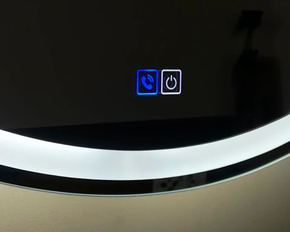 Зеркало круглое BelBagno SPC-RNG-700-LED-TCH-PHONE с bluetooth, микрофоном и динамиками