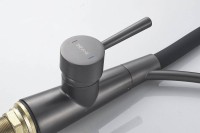 Смеситель для кухни Shevanik S743T-3 оружейная сталь, черный Смеситель для кухни Shevanik S743T-3 оружейная сталь, черный