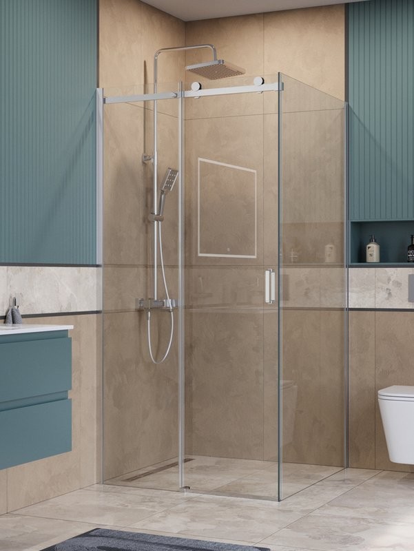 Душевой уголок BelBagno Soft Close-2 A-1-100-C-Cr профиль хром