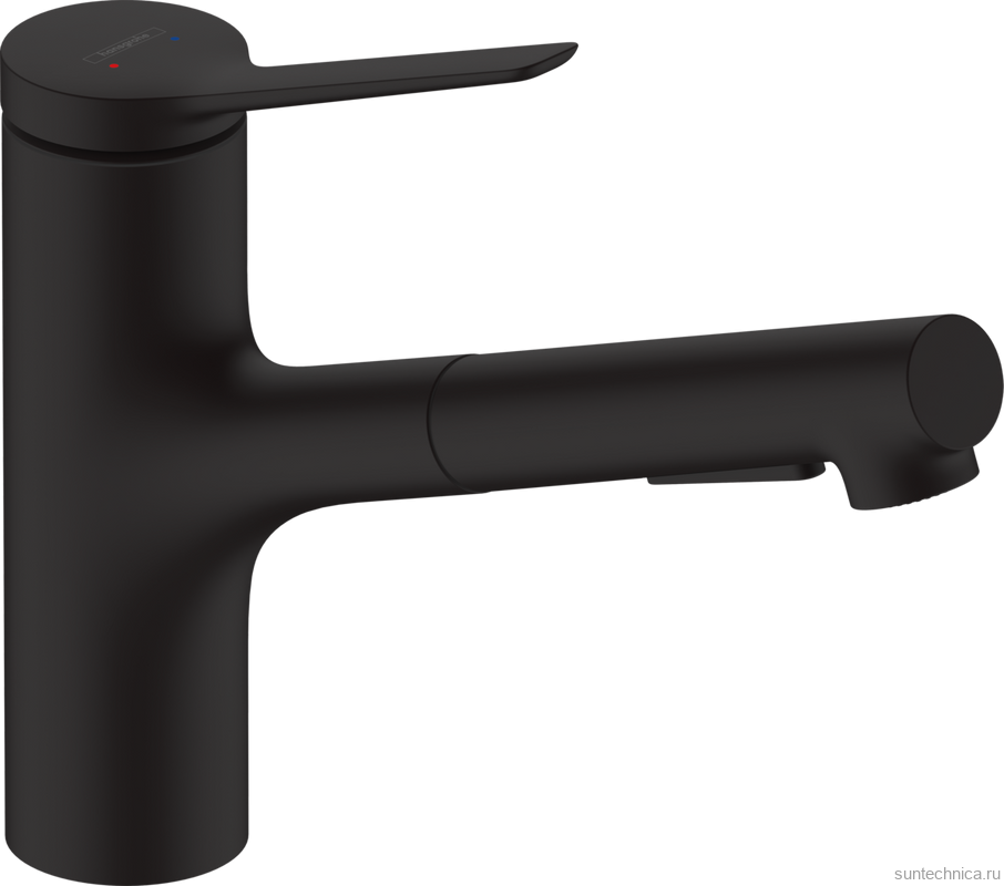 Смеситель для кухни Hansgrohe Zesis M33 74800670 черный матовый