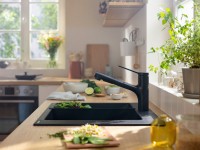 Смеситель для кухни Hansgrohe Zesis M33 74800670 черный матовый