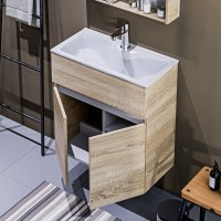 Мебель для ванной комнаты 1MarKa Mira 60 дуб сонома
