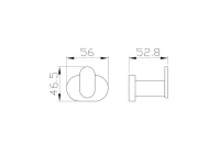 Крючок Wonzon & Woghand WW-8415-LG глянцевое золото Крючок Wonzon & Woghand WW-8415-LG глянцевое золото