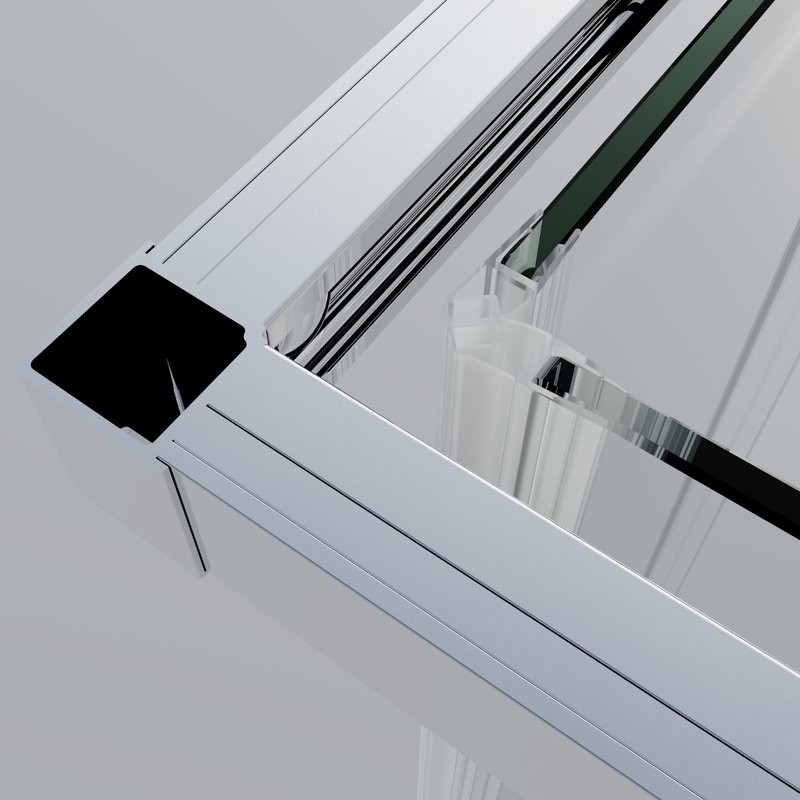 Душевой уголок Vincea Soft 2 VSS-3SO2800CL 80x80, профиль хром, стекло прозрачное