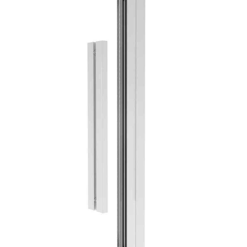 Душевая дверь в нишу Vincea Slim Soft 130 см, профиль хром, стекло прозрачное