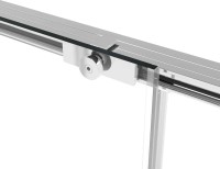 Душевая дверь в нишу Vincea Slim Soft 130 см, профиль хром, стекло прозрачное