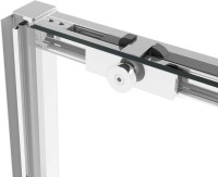 Душевая дверь в нишу Vincea Slim Soft 130 см, профиль хром, стекло прозрачное