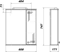 Зеркало SanStar Июнь 60 белое