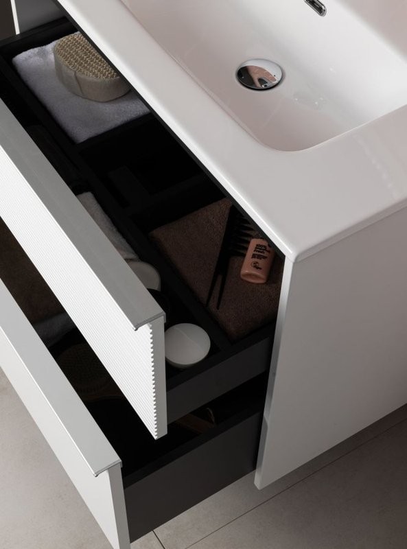 Тумба под раковину без столешницы Aquanet Вита 80 подвесная, белая матовая